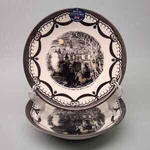 Set of 2  Cereal Bowls - Royal Stafford Witch Coven Halloween China